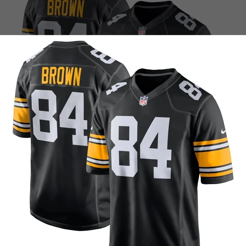 Antonio Brown Pittsburgh Steelers Nike Youth Official Game Jersey – Black - Picture 1 of 6